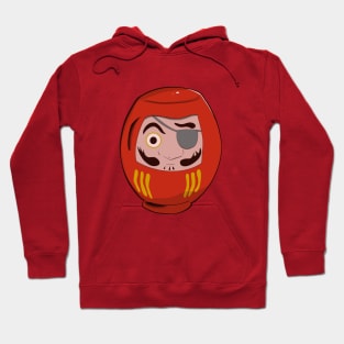 Eyepatch Daruma Doll Hoodie